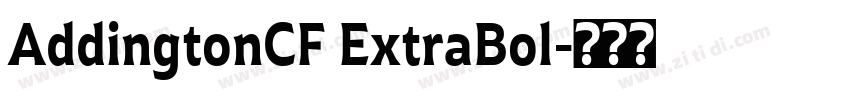 AddingtonCF ExtraBol字体转换